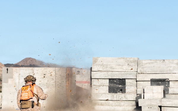 U.S. Marines with 3rd Bn., 7th Marines execute platoon attack during SLTE