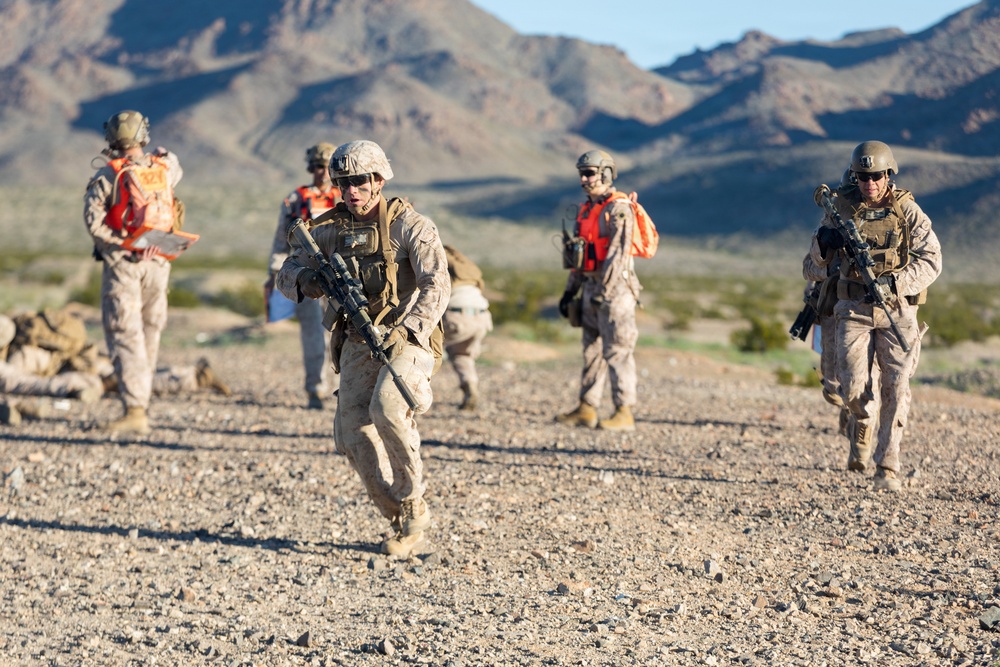 U.S. Marines with 3rd Bn., 7th Marines execute platoon attack during SLTE