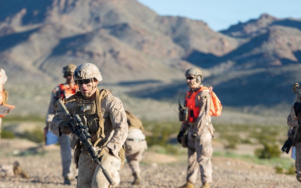 U.S. Marines with 3rd Bn., 7th Marines execute platoon attack during SLTE