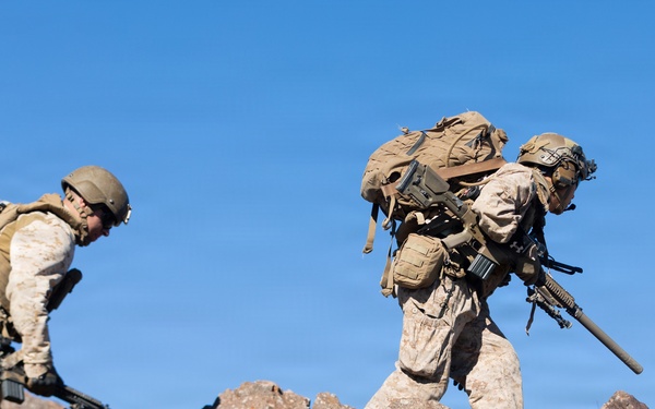 U.S. Marines with 3rd Bn., 7th Marines execute platoon attack during SLTE