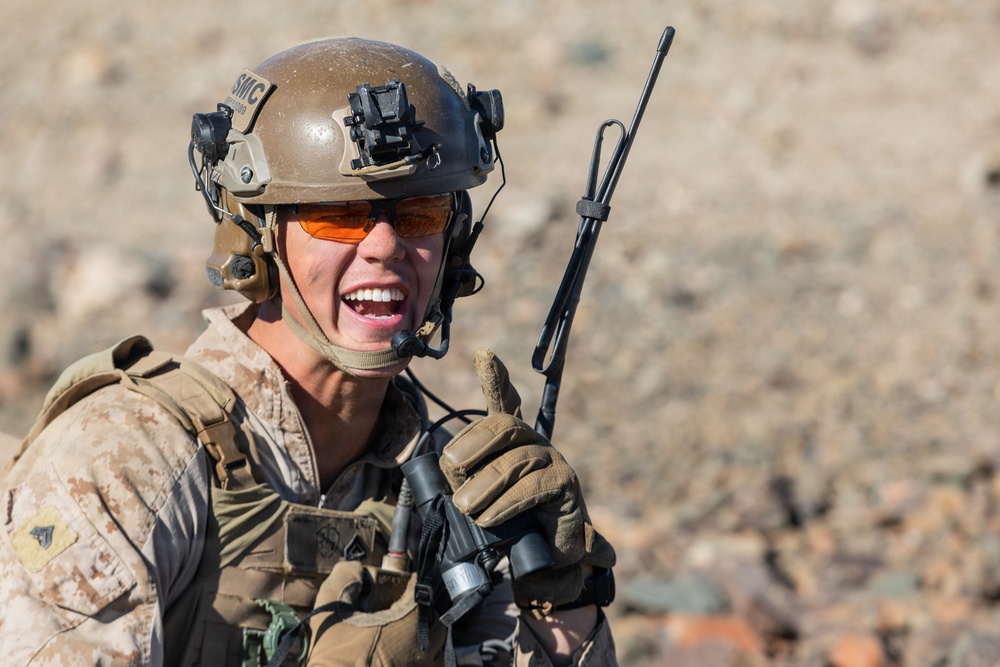 U.S. Marines with 3rd Bn., 7th Marines execute platoon attack during SLTE
