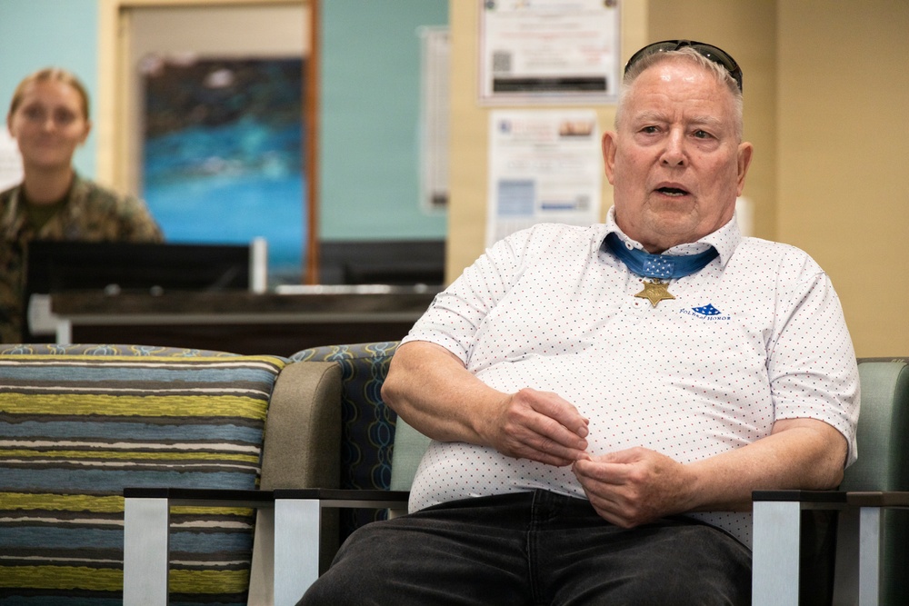 Medal of Honor Recipient Donald E. Ballard Visits Branch Health Clinic Kaneohe Bay, MCBH