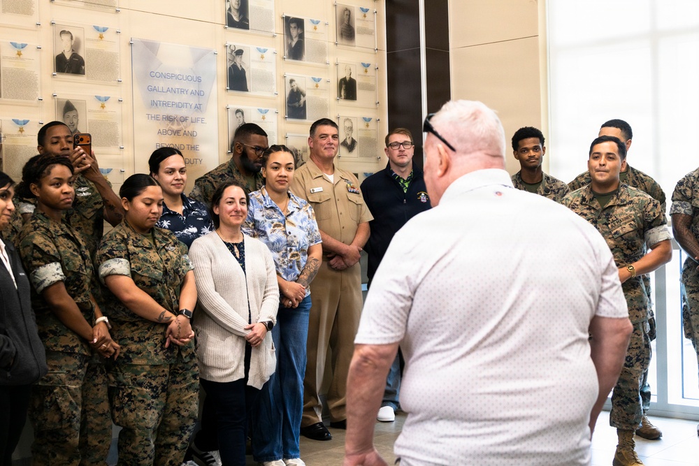 Medal of Honor Recipient Donald E. Ballard Visits Branch Health Clinic Kaneohe Bay, MCBH