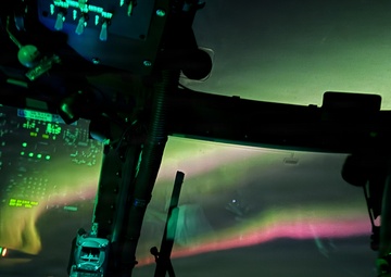 Alaska Army National Guardsmen conduct a nighttime medical evacuation