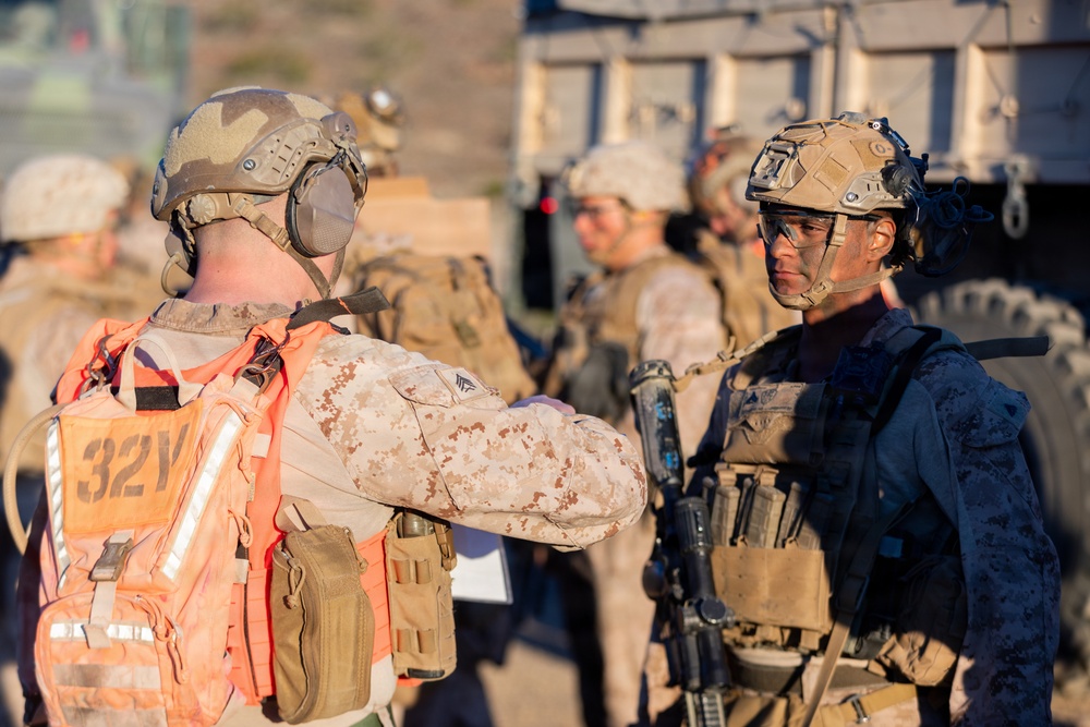 U.S. Marines with 3rd Bn., 7th Marines execute live-fire event during SLTE