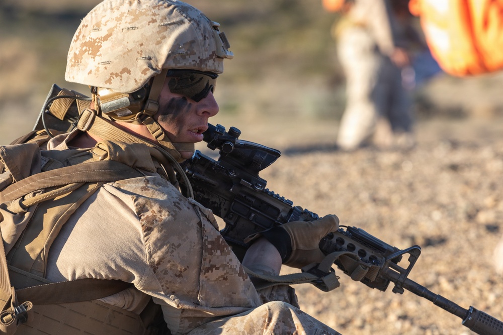 U.S. Marines with 3rd Bn., 7th Marines execute live-fire event during SLTE