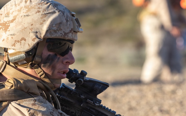 U.S. Marines with 3rd Bn., 7th Marines execute live-fire event during SLTE