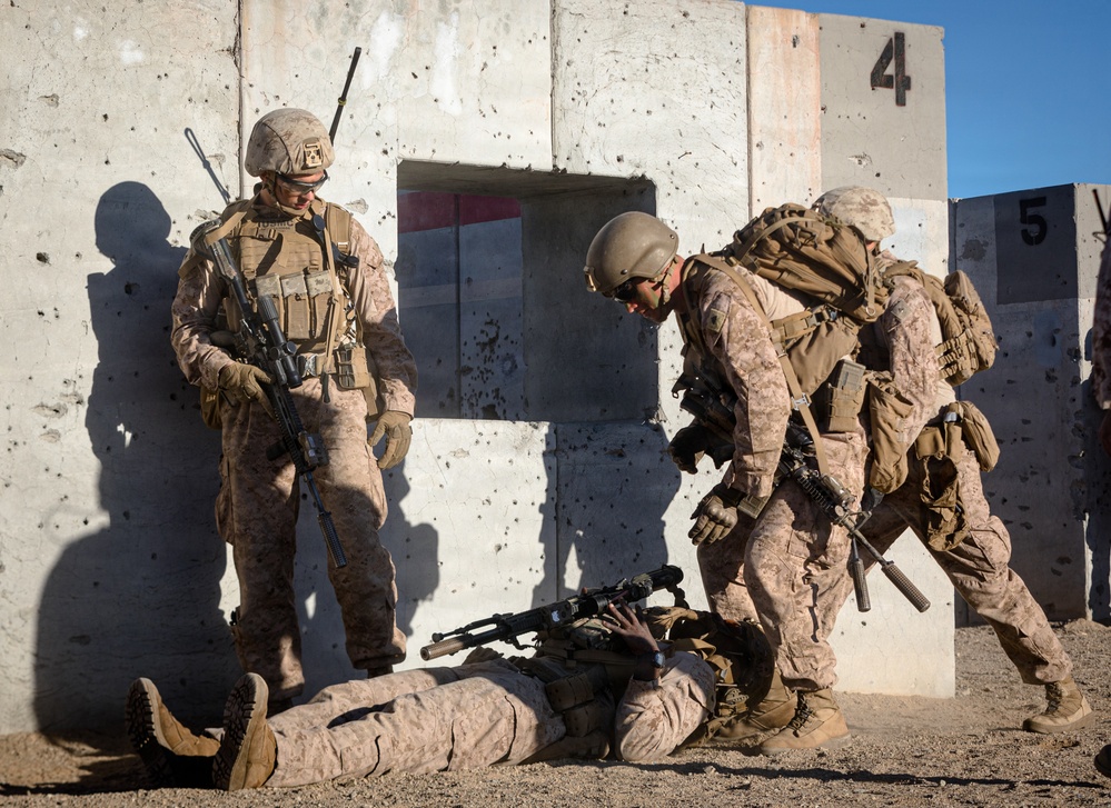 U.S. Marines with 3rd Bn., 7th Marines execute live-fire event during SLTE