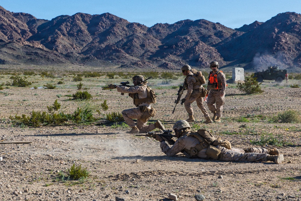 U.S. Marines with 3rd Bn., 7th Marines execute live-fire event during SLTE