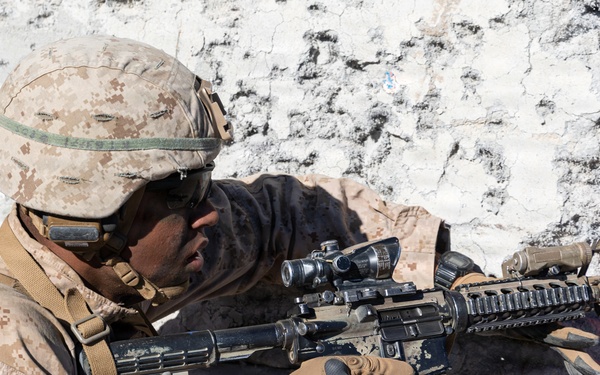 U.S. Marines with 3rd Bn., 7th Marines execute live-fire event during SLTE