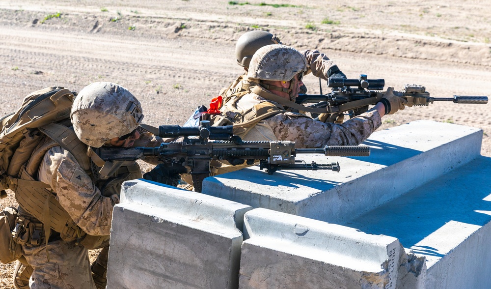 U.S. Marines with 3rd Bn., 7th Marines execute live-fire event during SLTE