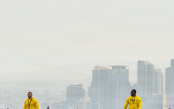 Theodore Roosevelt Departs San Diego