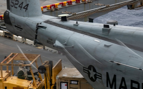 USS Tripoli Conducts Flight Ops with VMM 265