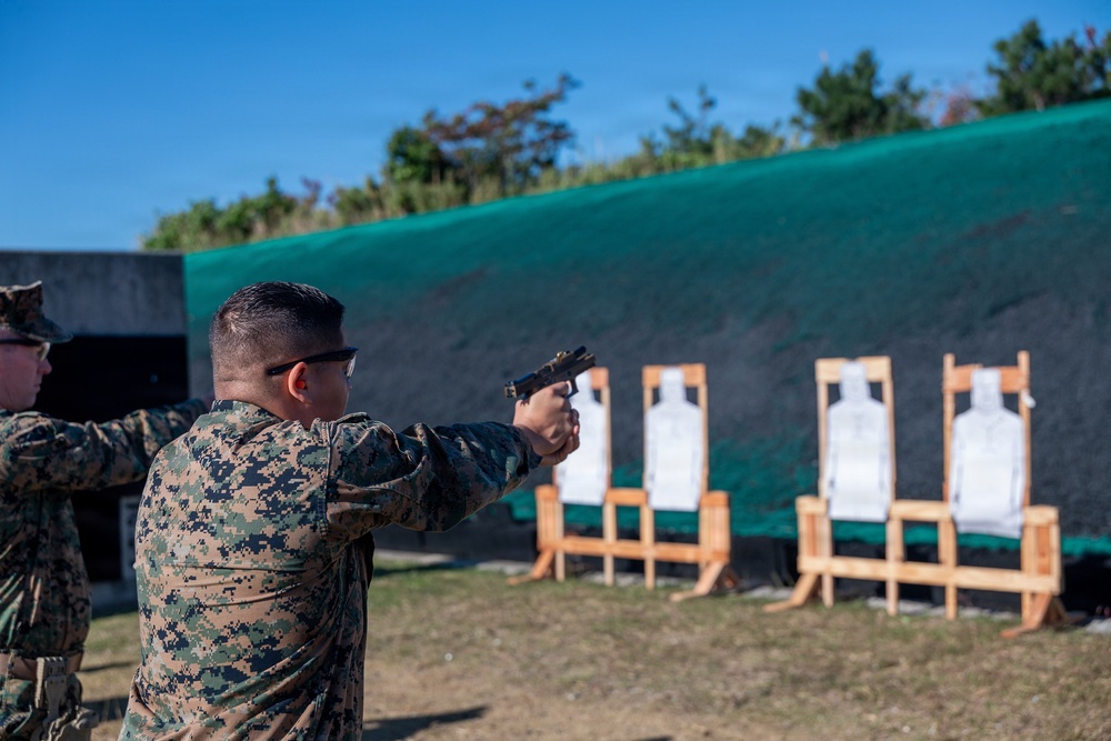 MAG-36 hosts combat pistol program sustainment range