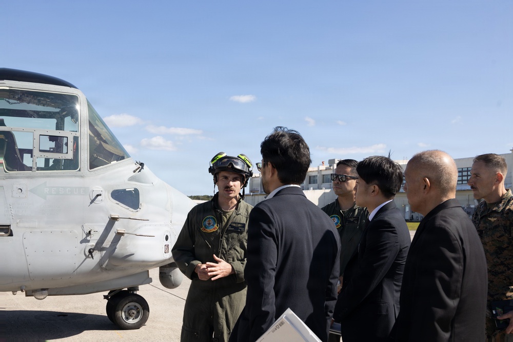 MAG-36 gives tour of aircraft to Japan Ministry of Defense officials