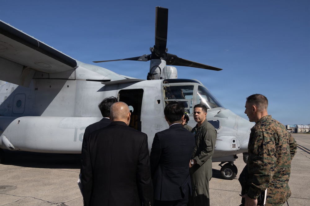 MAG-36 gives tour of aircraft to Japan Ministry of Defense officials
