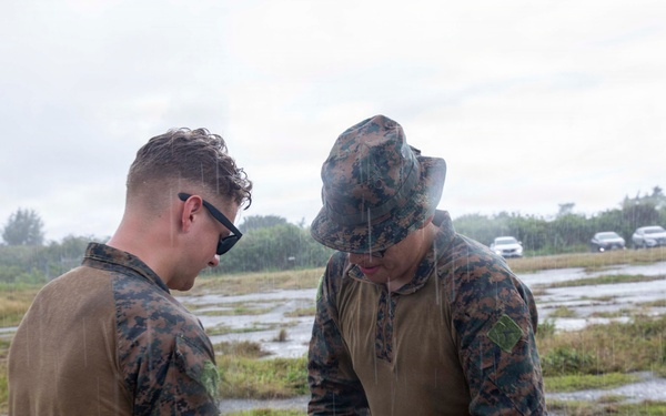 U.S. Marines establish FARP operations at Tinian