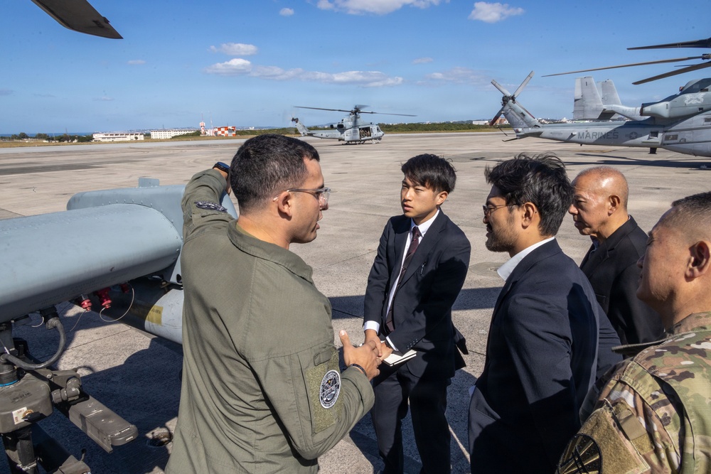 MAG-36 gives tour of aircraft to Japan Ministry of Defense officials