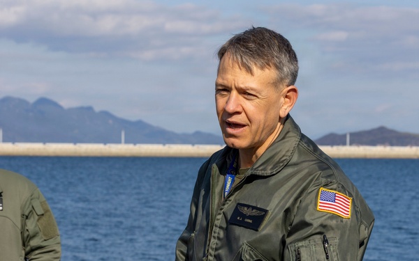 U.S. Marines practice with water survival gear in harbor