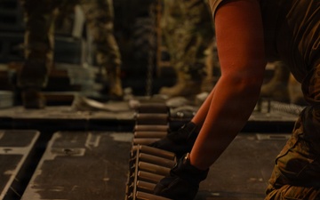 Airmen prepare cargo for transport in support of AFCENT exercise