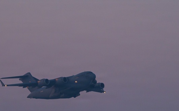 Airmen prepare cargo for transport in support of AFCENT exercise