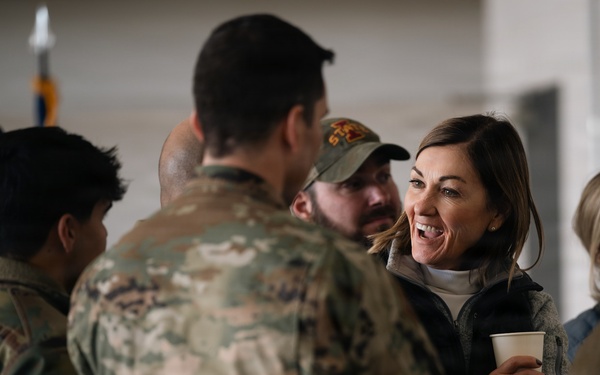 Iowa Gov., adjutant general of Iowa visit 332nd Expeditionary Medical Squadron