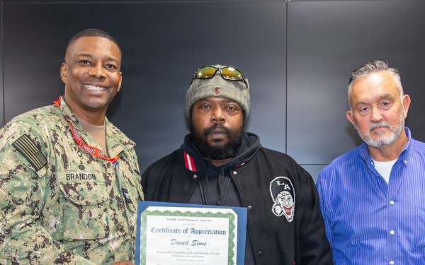 Shop 06 Wins NNSY Oct. 2025 Safety Flag