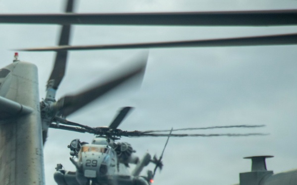 USS Tripoli Conducts Flight Ops with VMM 265