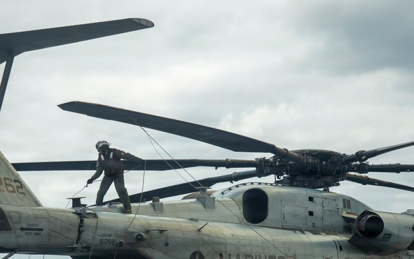 USS Tripoli Conducts Flight Ops with VMM 265