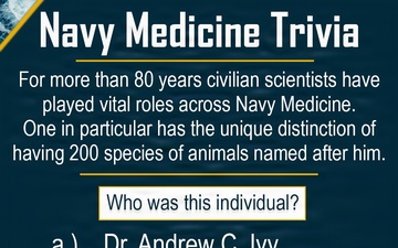 Navy Medicine January Brain Teaser Month - Civilian Scientists