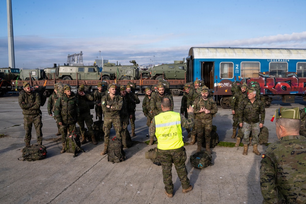 Steadfast Dart 2025: Strategic Deployment of Spanish Forces Departing Greece