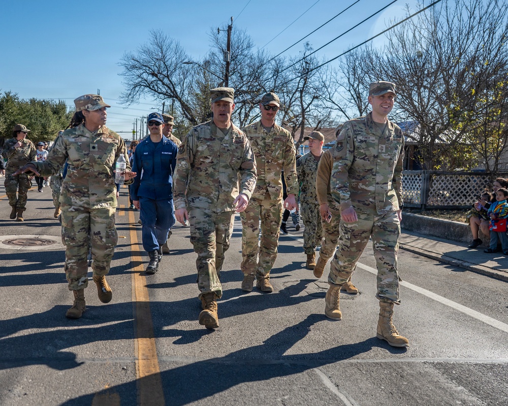 Joint Base San Antonio members participate in the San Antonio 39th Dr. Martin Luther King Jr. march