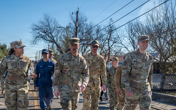 Joint Base San Antonio members participate in the San Antonio 39th Dr. Martin Luther King Jr. march
