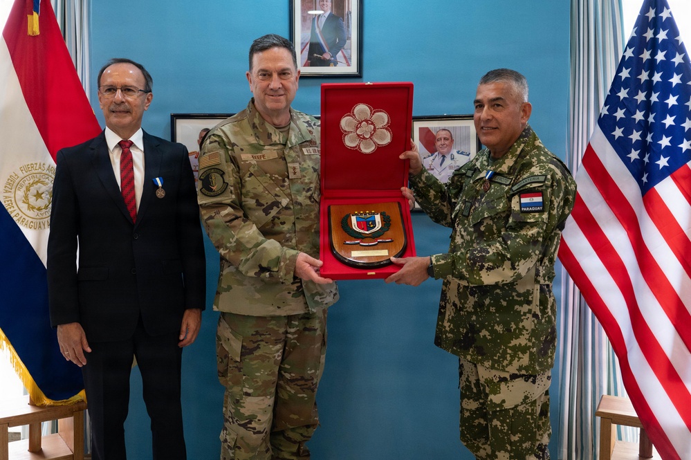 Massachusetts National Guard Adjutant General meets with senior leaders of Paraguayan Armed Forces