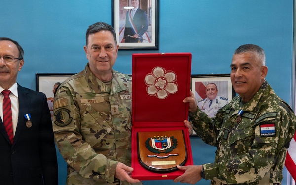 Massachusetts National Guard Adjutant General meets with senior leaders of Paraguayan Armed Forces