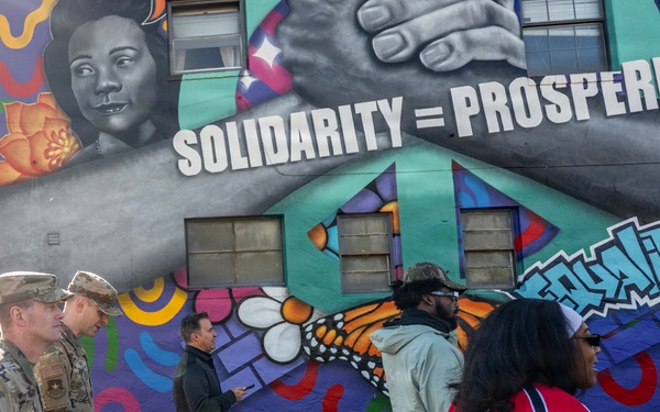 Joint Base San Antonio members participate in the San Antonio 39th Dr. Martin Luther King Jr. march
