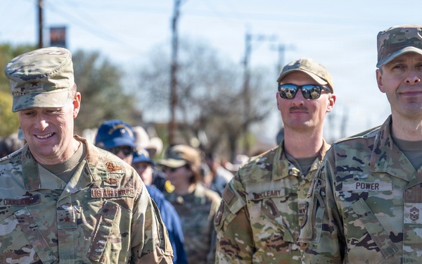 Joint Base San Antonio members participate in the San Antonio 39th Dr. Martin Luther King Jr. march