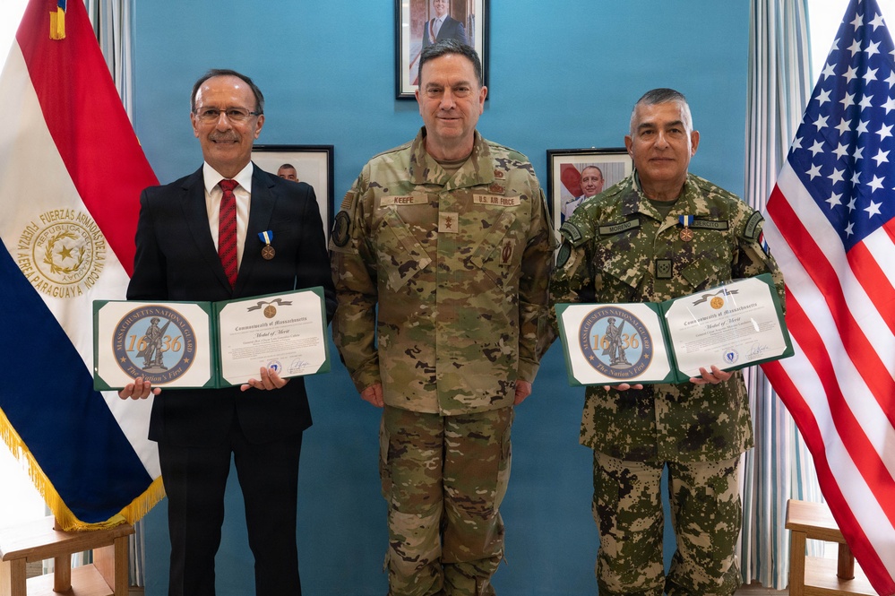 Massachusetts National Guard Adjutant General meets with senior leaders of Paraguayan Armed Forces