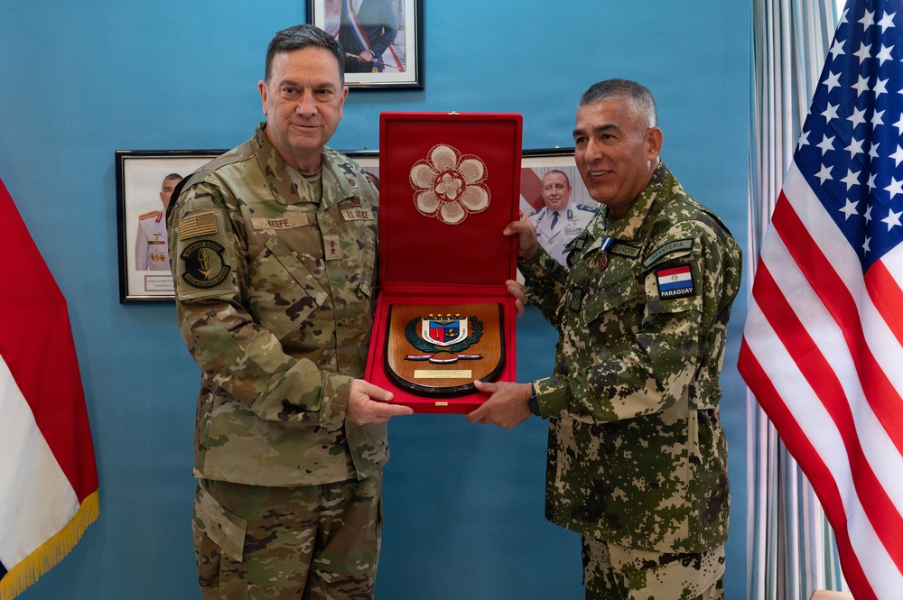 Massachusetts National Guard Adjutant General meets with senior leaders of Paraguayan Armed Forces