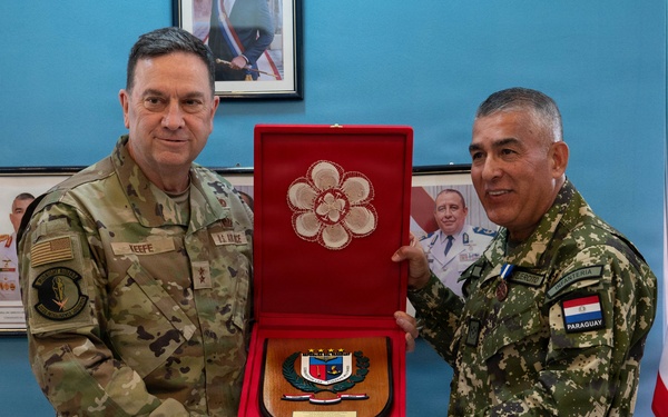 Massachusetts National Guard Adjutant General meets with senior leaders of Paraguayan Armed Forces
