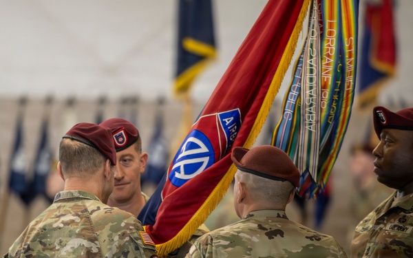 82nd Airborne Division Change of Responsibility, Passing the colors