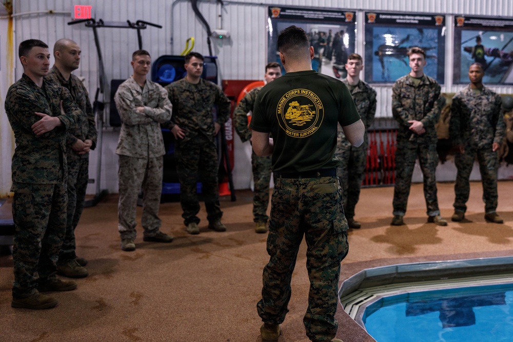 U.S. Marines Conduct Basic/Intermediate Swim Qualifications