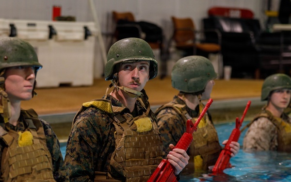 U.S. Marines Conduct Basic/Intermediate Swim Qualifications