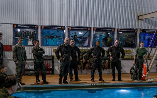 U.S. Marines Conduct Basic/Intermediate Swim Qualifications