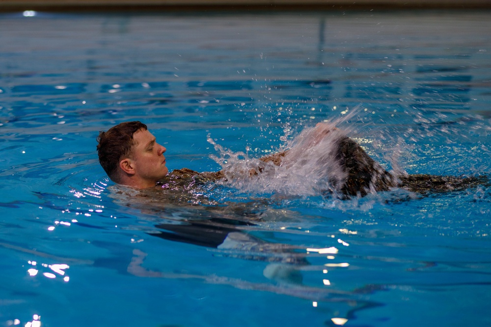 U.S. Marines Conduct Basic/Intermediate Swim Qualifications