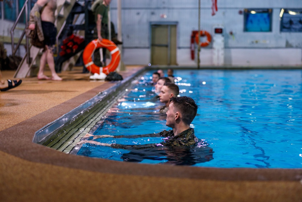 U.S. Marines Conduct Basic/Intermediate Swim Qualifications