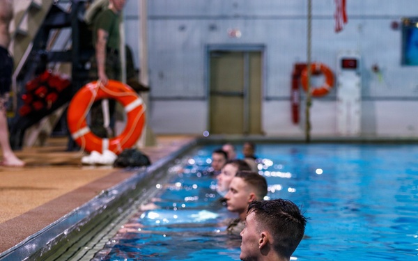 U.S. Marines Conduct Basic/Intermediate Swim Qualifications