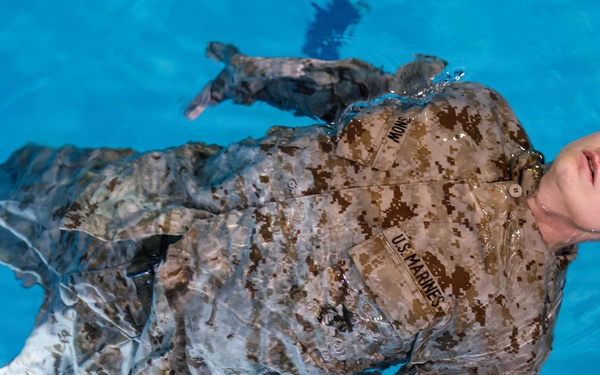 U.S. Marines Conduct Basic/Intermediate Swim Qualifications