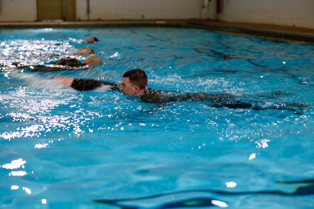 U.S. Marines Conduct Basic/Intermediate Swim Qualifications