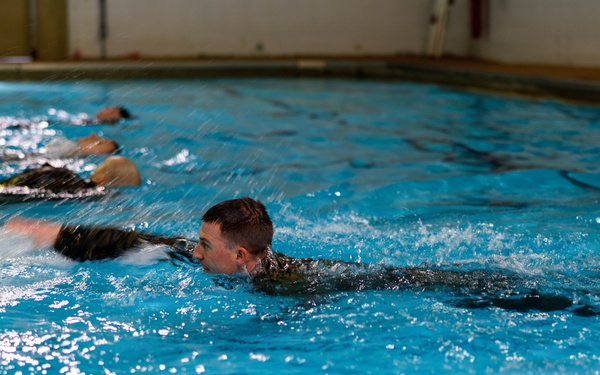 U.S. Marines Conduct Basic/Intermediate Swim Qualifications